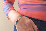 LOOM armbånd (trekant - koboltblå, blå, lyseblå, mint)