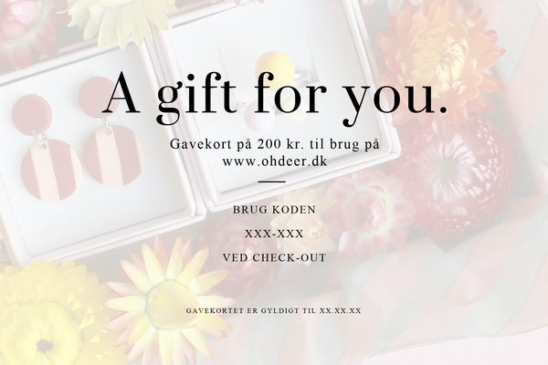 GAVEKORT til www.ohdeer.dk