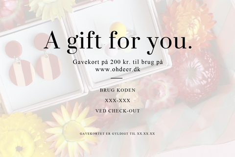 GAVEKORT til www.ohdeer.dk
