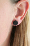 DOT øreringe (mørk grå)