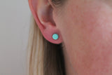 DOT øreringe, lille (kobolt blå)