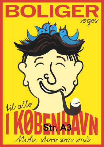 Plakat - KØBENHAVN, Boliger til alle, Jakob Heichelmann (Str. A3)