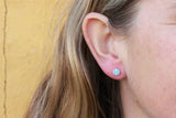 CIRKUS dot øreringe, mini (lys lilla/aqua)