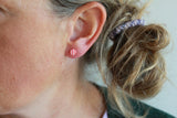 CIRKUS dot øreringe, mini (koral/bubblegum)