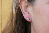 CIRKUS dot øreringe, mini (sort/hvid)