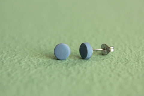 DOT øreringe, lille (gråblå)
