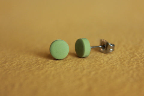 DOT øreringe, lille (lys mos grøn)