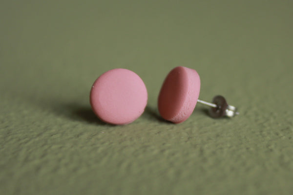 DOT øreringe (mørk rosa)