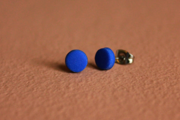 DOT øreringe, lille (kobolt blå)