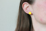 DOT øreringe (klar gul)